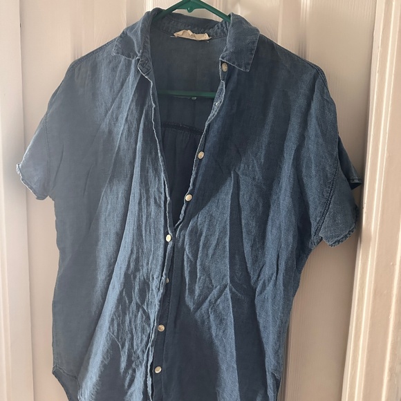 Madewell Central Ruffle-Sleeve Shirt - Picture 2 of 4